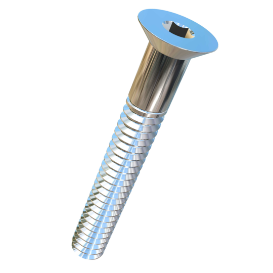 Titanium #10-24 Pitch X 35mm Flat Head Socket Drive Allied Titanium Cap Screw (9mm OD head with 90 degree angle)