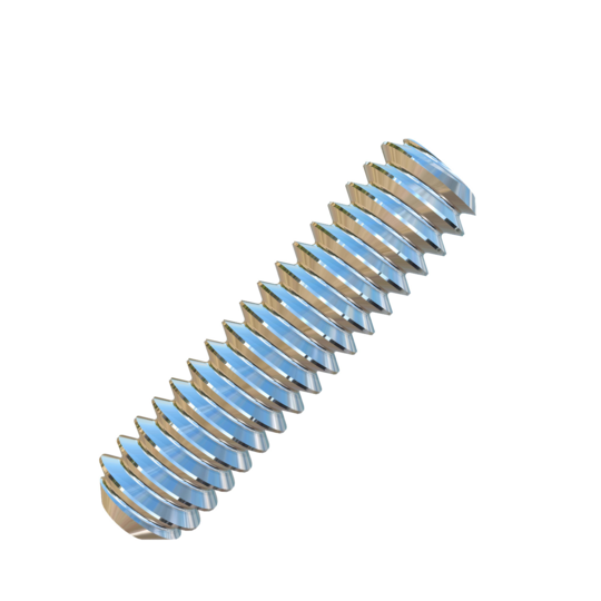 Titanium #10-24 X 3/4 inch UNC Allied Titanium Set Screw, Socket Drive with Flat Point