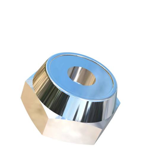 Titanium #6-32 UNC Allied Titanium Hex Nylock Nut