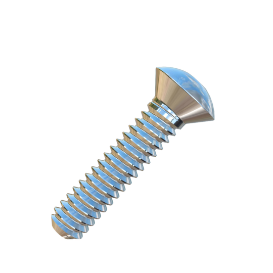 Titanium #6-32 X 5/8 UNC Oval Head Socket Drive Allied Titanium Machine Screw with 3A Threads