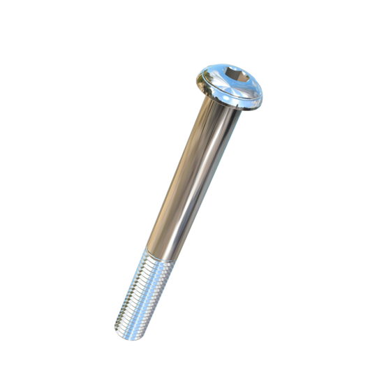 Titanium 1/2-13 X 4.525 UNC Button Head Socket Drive Allied Titanium Cap Screw with 1-3/4 inches of threads