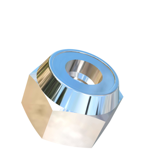 Titanium 1/4-20 UNC Allied Titanium Hex Nylock Nut