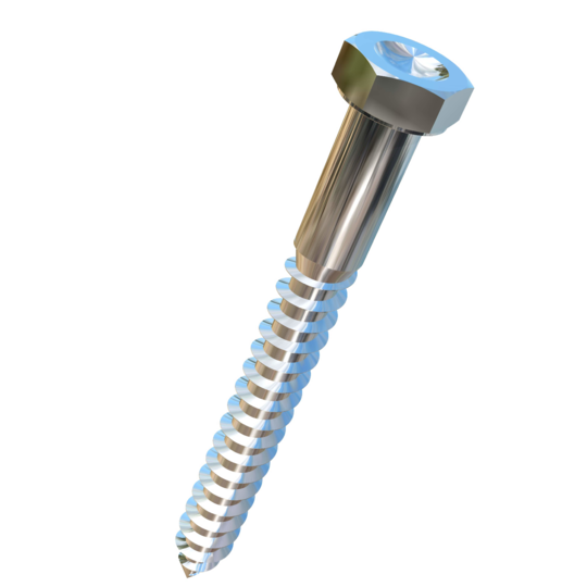 Titanium 3/8 X 3-1/2 Dimpled Hex Head Allied Titanium Lag Screw