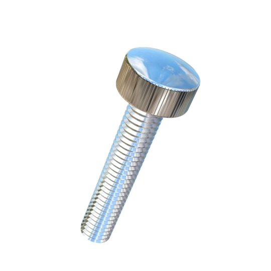 Titanium 3/8-16 X 2 UNC Knurled Allied Titanium Thumb Screw