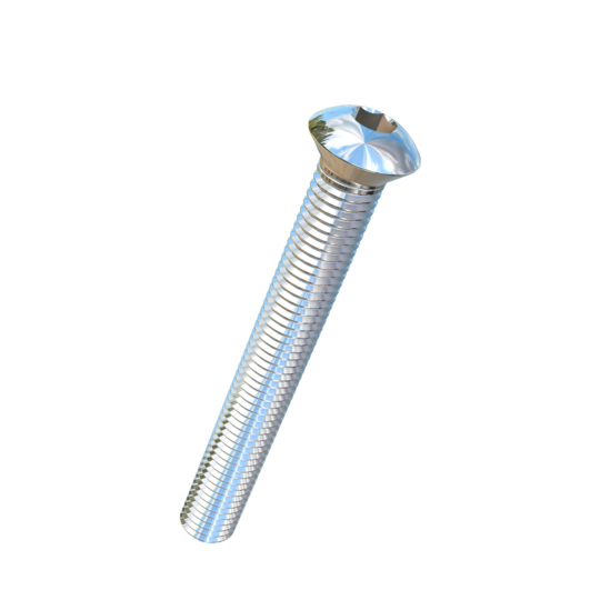 Titanium 5/8-11 X 5 UNC Oval Head, Socket Drive,  Allied Titanium Machine Screw