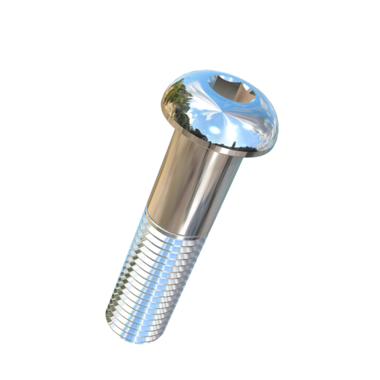 Titanium 7/8-9 X 3-1/2 UNC Button Head Socket Drive Allied Titanium Cap Screw