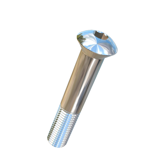 Titanium 7/8-9 X 5 UNC Oval Head, Socket Drive,  Allied Titanium Cap Screw