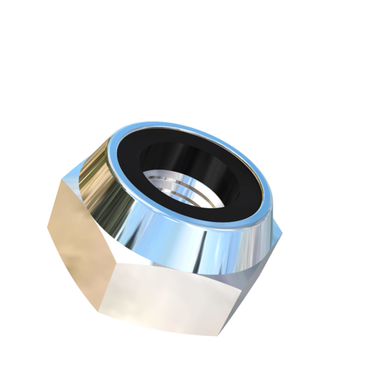 Titanium M10-1.25 Pitch Allied Titanium Hex Lock Nut, Low Profile