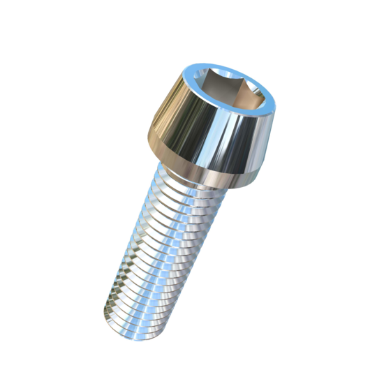 Titanium M12-1.75 Pitch X 40mm Allied Titanium Taper Head Socket Drive Machine Screw