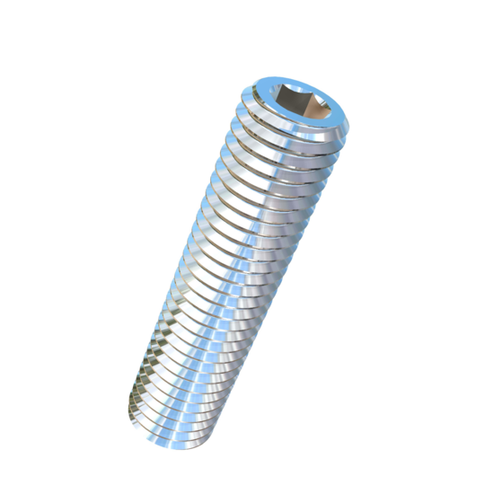 Titanium M12-1.75 Pitch X 50mm Allied Titanium Set Screw, Socket Drive with Cup Point