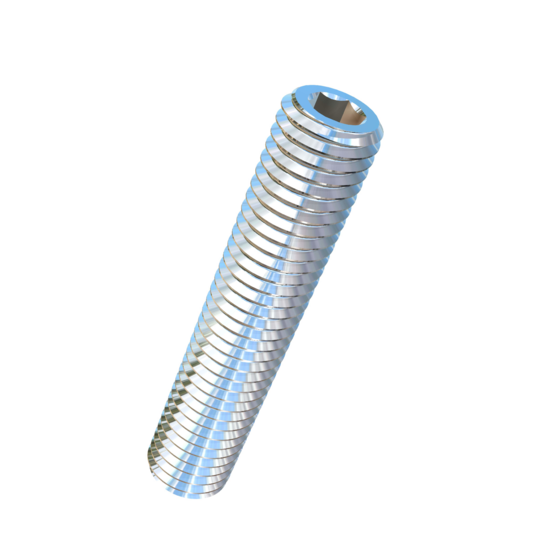 Titanium M12-1.75 Pitch X 60mm Allied Titanium Set Screw, Socket Drive with Cup Point