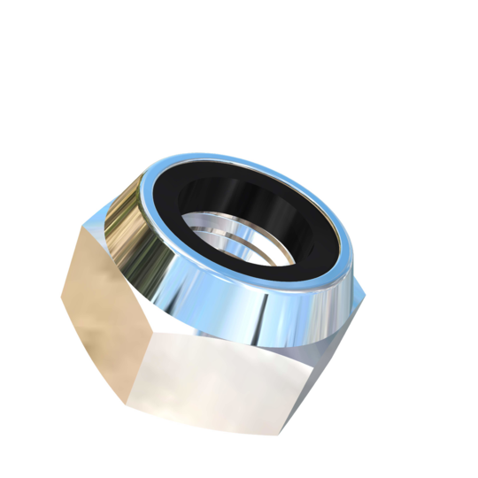 Titanium M14-2 Pitch Allied Titanium Hex Lock Nut, Low Profile