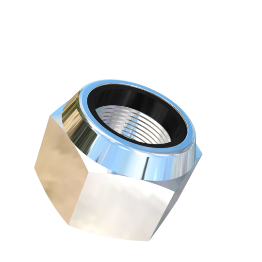 Titanium M18-1 Pitch Allied Titanium Hex Nylock Nut