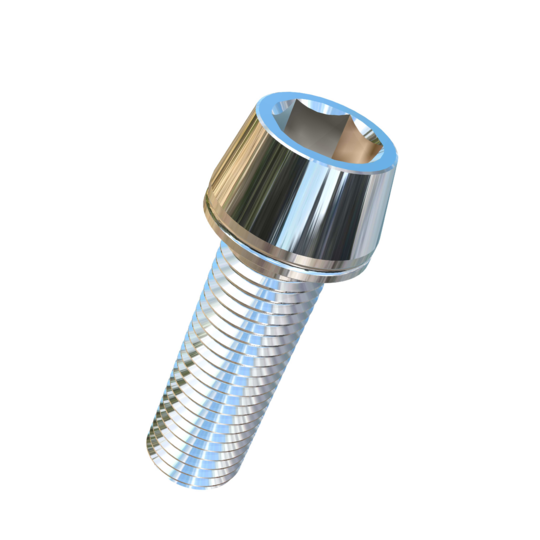 Titanium M20-2.5 Pitch X 60mm Allied Titanium Taper Head Socket Drive Machine Screw