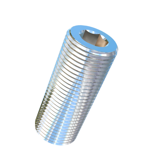 Titanium M24-2 Pitch X 60mm Allied Titanium Set Screw, Socket Drive with Cup Point