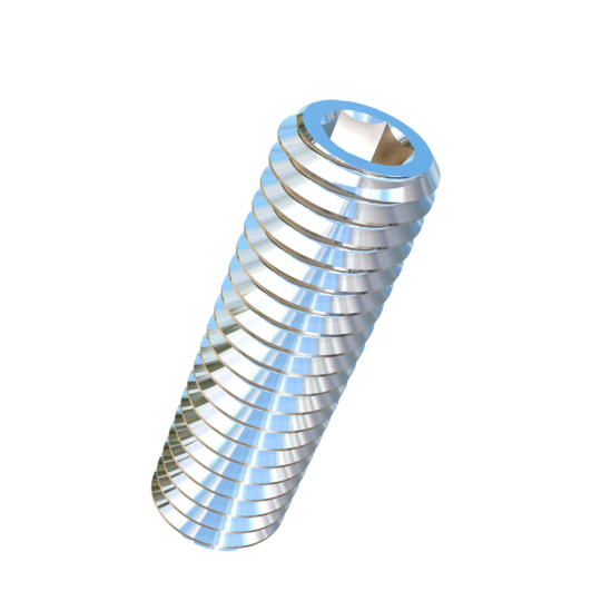 Titanium M3-0.5 Pitch X 10mm Allied Titanium Set Screw, Socket Drive with Flat Point