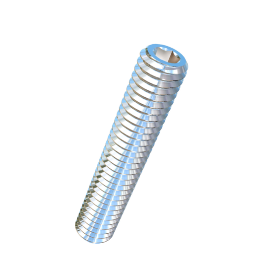 Titanium M3-0.5 Pitch X 16mm Allied Titanium Set Screw, Socket Drive with Flat Point