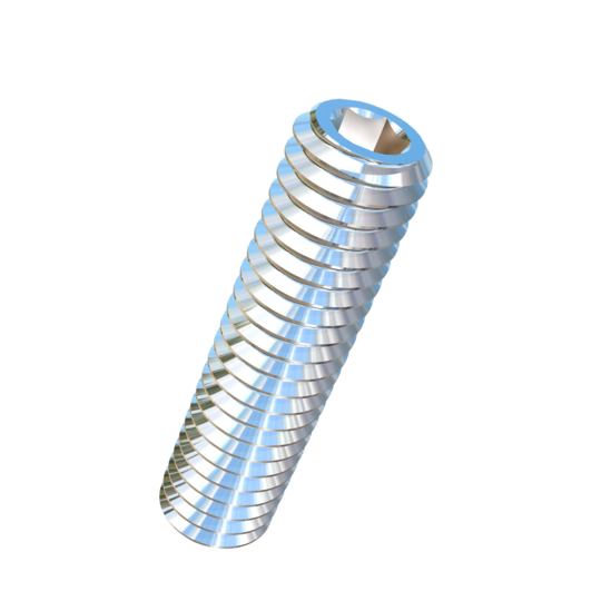 Titanium M4-0.7 Pitch X 16mm Allied Titanium Set Screw, Socket Drive with Flat Point