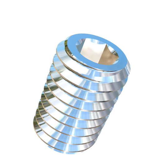 Titanium M5-0.8 Pitch X 8mm Allied Titanium Set Screw, Socket Drive with Flat Point