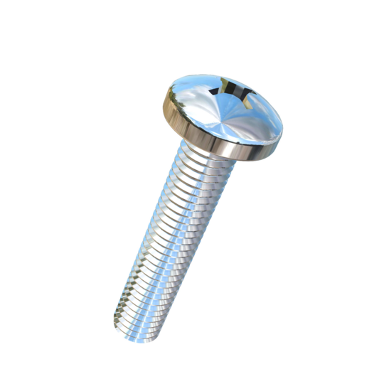 Titanium M8-1.25 Pitch X 40mm Pan Head, Phillips Drive, Allied Titanium Machine Screw